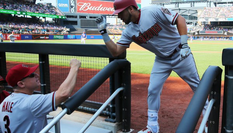 David Peralta disparó su 8vo jonrón