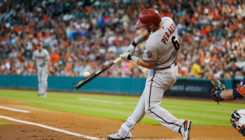 David Peralta conectó el jonrón 10