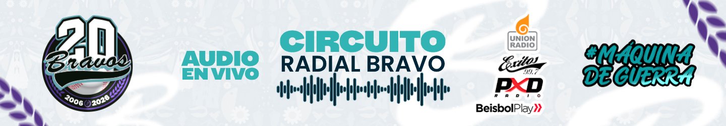 Audio en vivo: Circuito Radial Bravo — Unión Radio, Éxitos 99.7, PXD Radio y BeisbolPlay